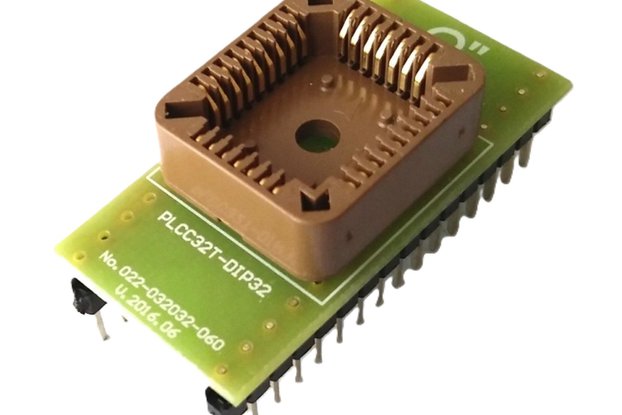 Adapter PLCC32T to DIP32 0.6".