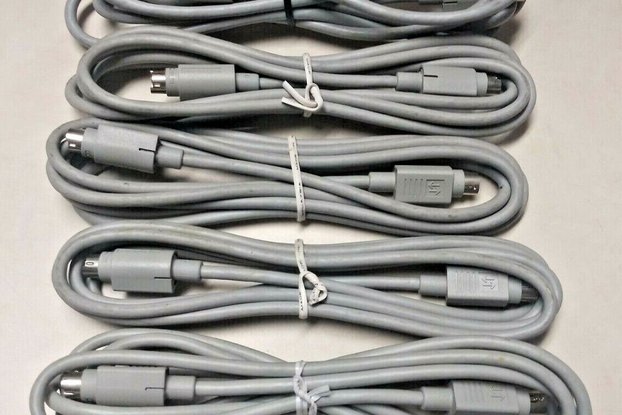 Qty 4, Mini DIN-3 Male 6ft High Quality Cable