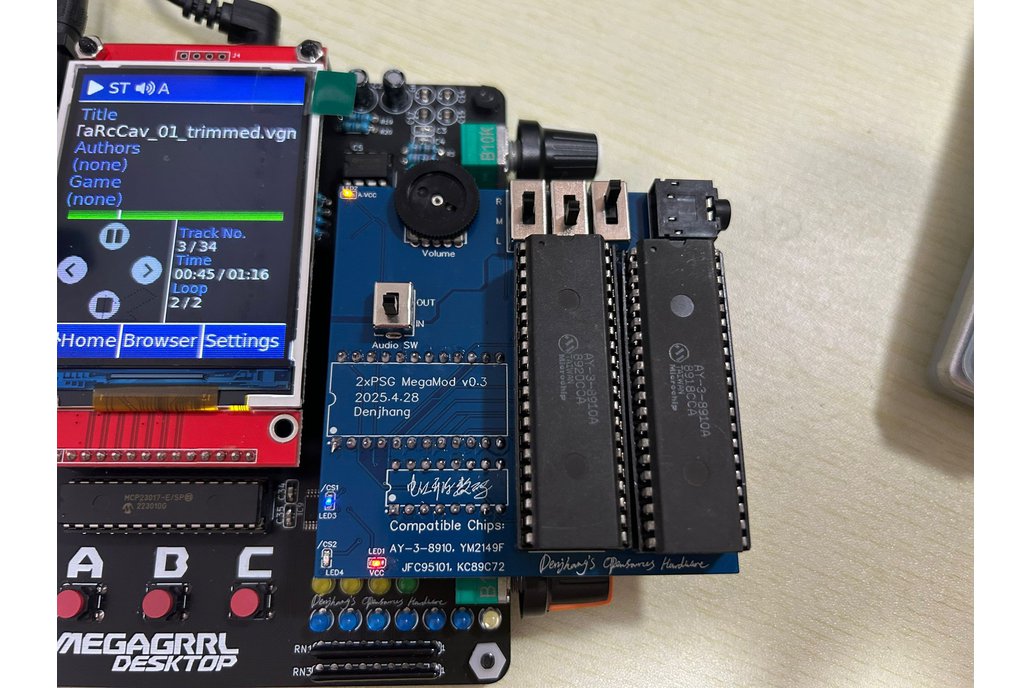 2xPSG MegaMod - AY8910/YM2149 SNDH Music Module 1