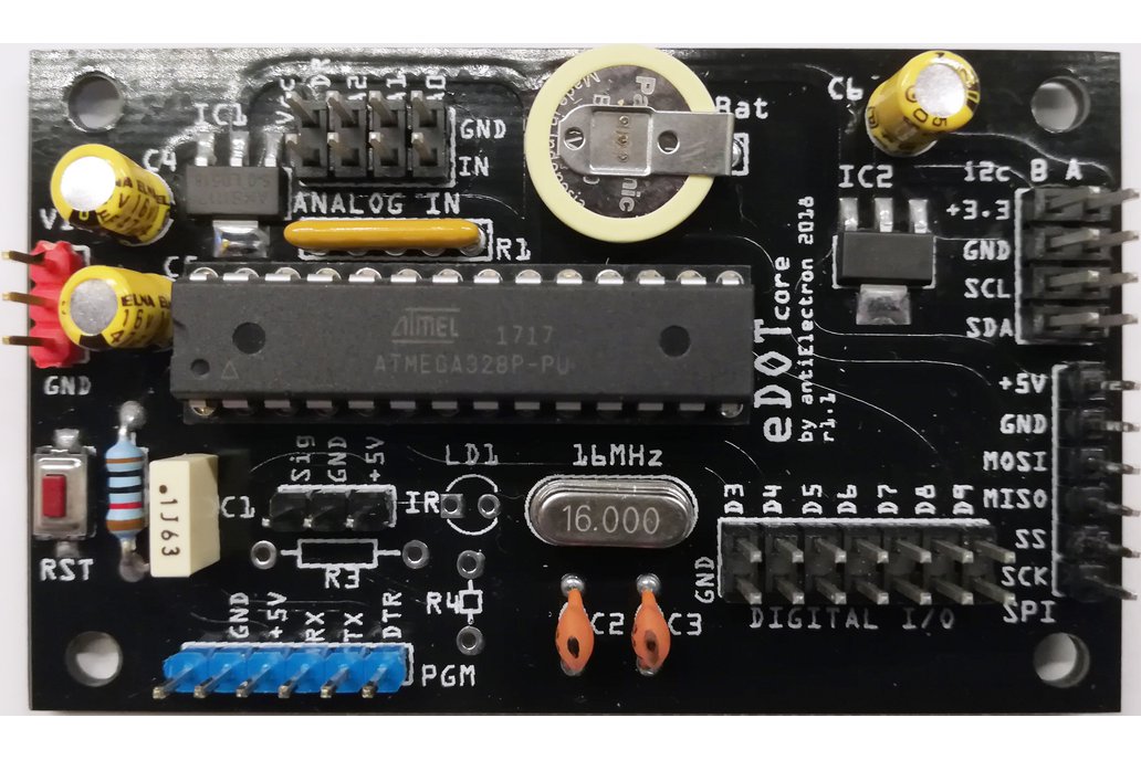 eDOTcore R. 1.1 - Arduino UNO compatible RTC board 1