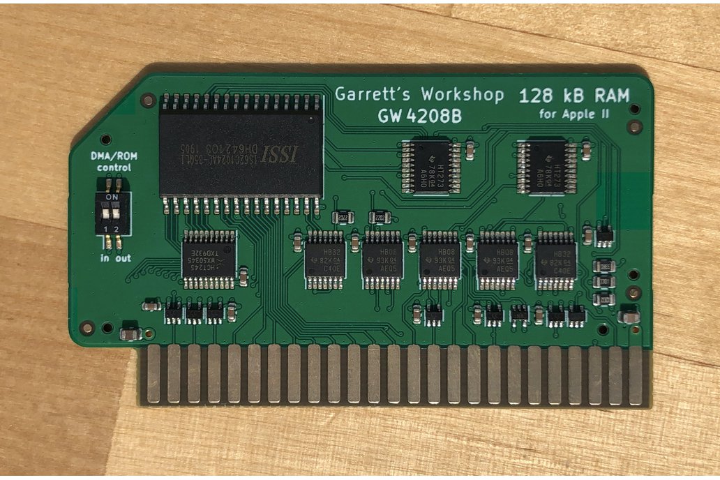 RAM128 -- 128kB RAM for Apple II from Garrett's Workshop on Tindie