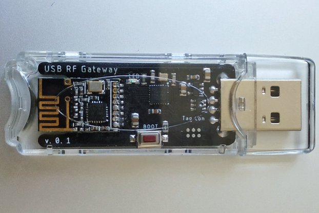 USB RF Gateway with STM32 and NRF24 in case