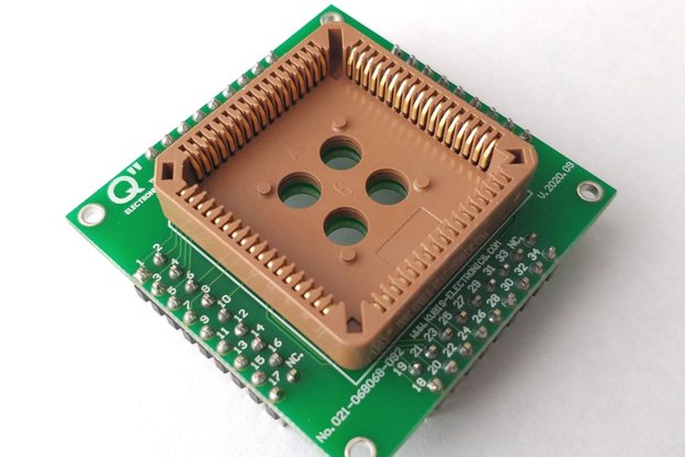 Adapter PLCC68T to 4xIDC2x9.