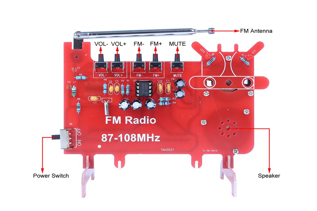 DIY Kit RDA5807 FM Radio, 87-108MHz Receiver