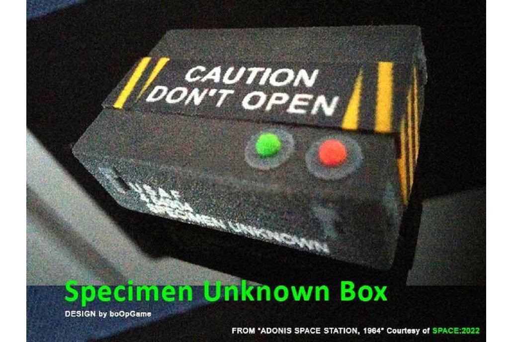 The Outer Limits 3D Printed "Specimen Unknown" Box 1