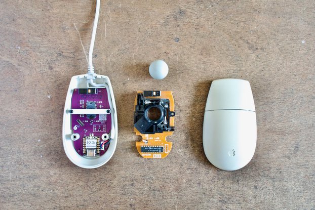 Apple Desktop Bus ADB II Optical Mouse Retro Board