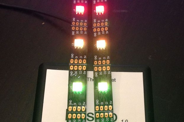 LED Strip Adapter + 1 10 RGB LEDs Strip For Nusbio