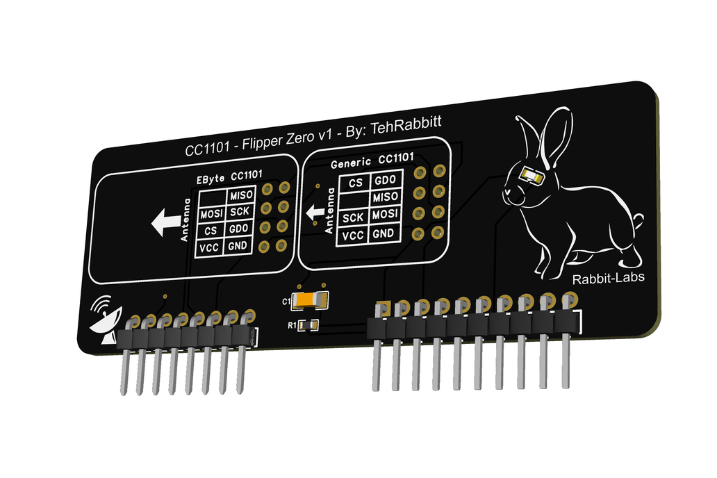 Flipper Zero-CC1101 Expansion Board - Rabbit-Labs™ 1