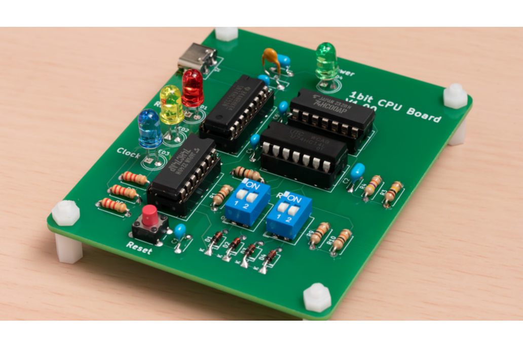 DIY 1bit CPU using 74HC series logic IC 1