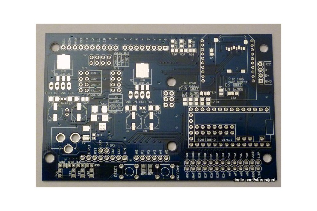 Teensy 3.0 to Arduino R3 adapter board - PCB only (V341) 1