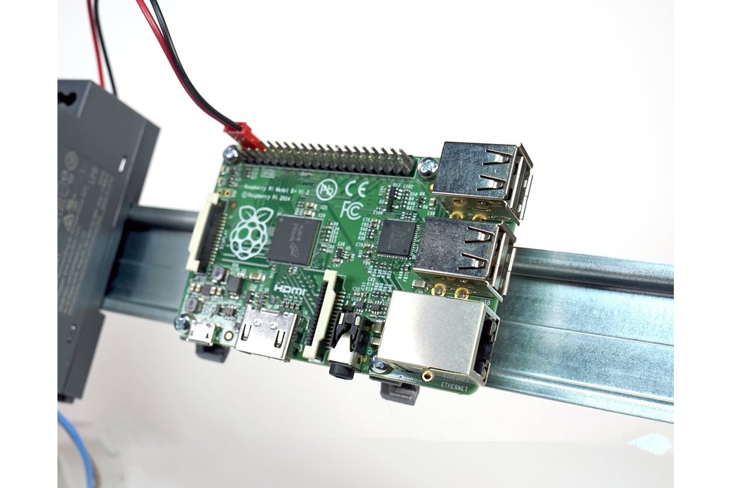 DIN mount clips for Raspberry Pi 1