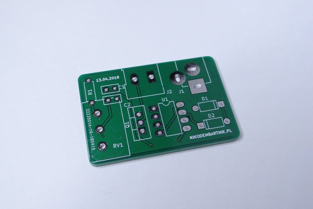 555 PWM motor controller PCB