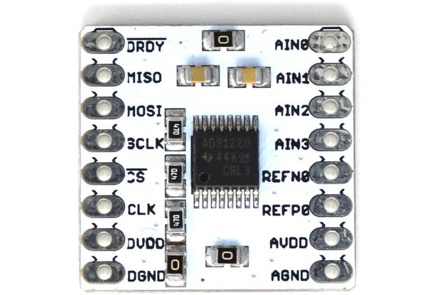 ADS1220 24-bit, 4-channel Low noise breakout board
