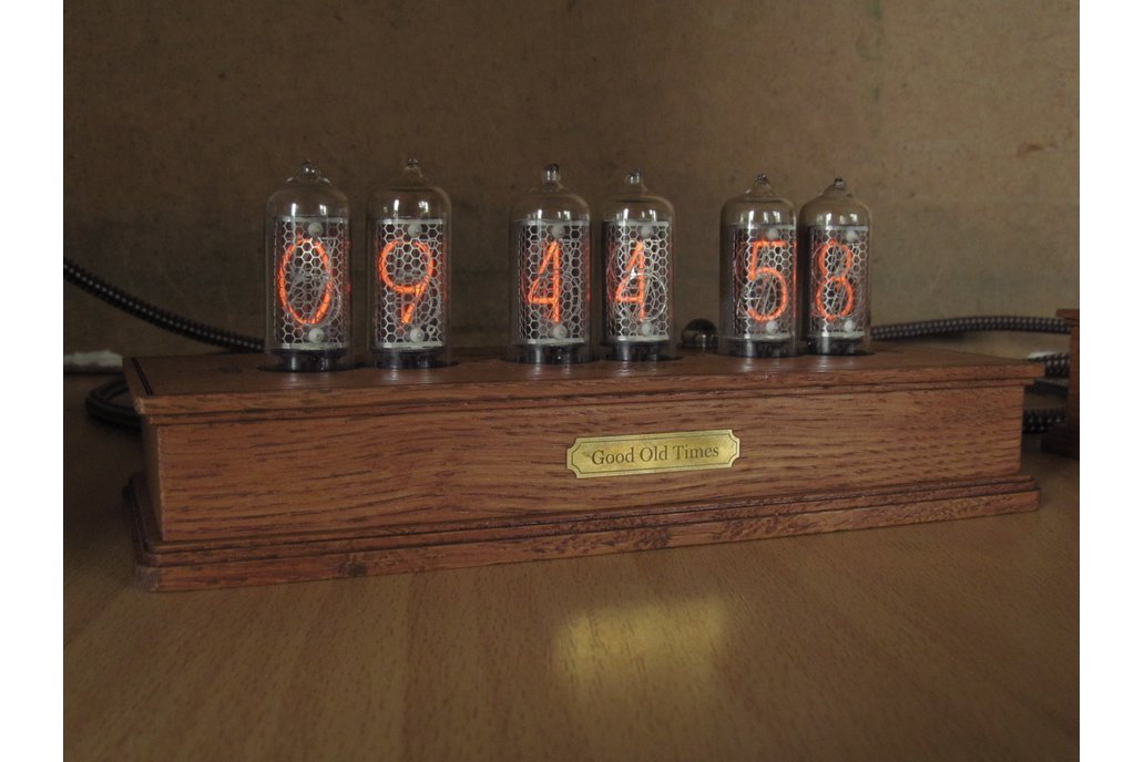 In-8-2 Steampunk Nixie Tube Clock+Power Supply Set 1