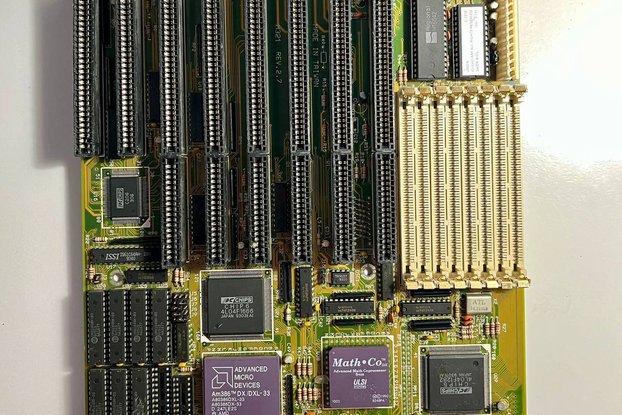 Vintage PCChips M321 rev 2.7 Motherboard TX486 DLC