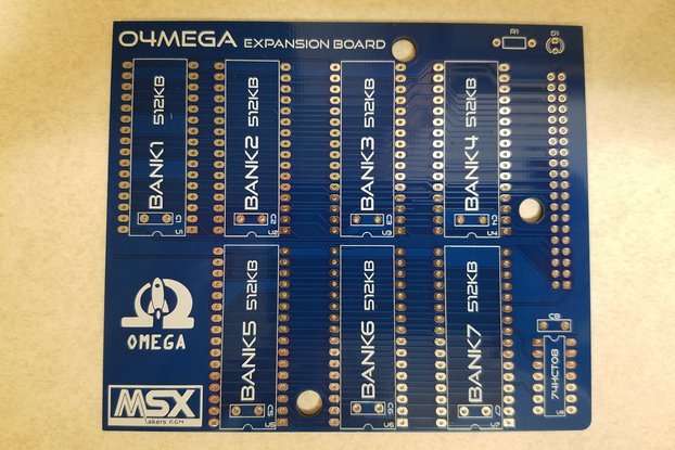 O4MEGA Omega MSX RAM Expansion, DIY Project, PCB
