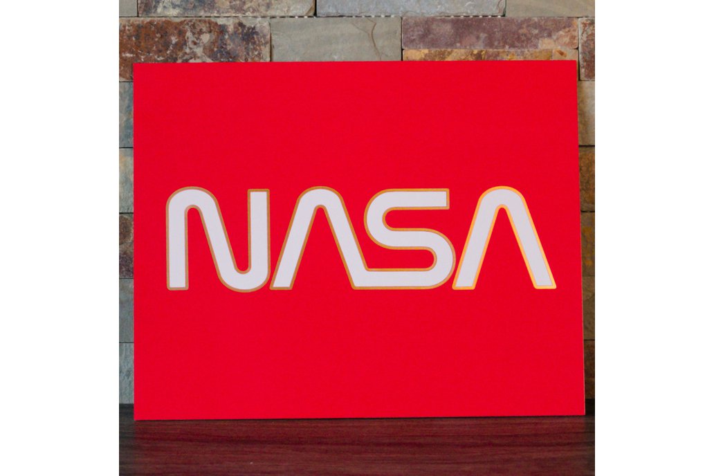 PCB Wall Art | Vintage NASA Logo 1