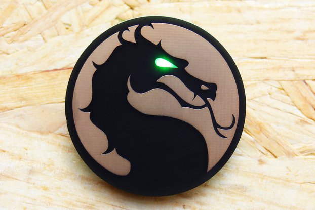 MK Dragon Electronic Led Pin Badge