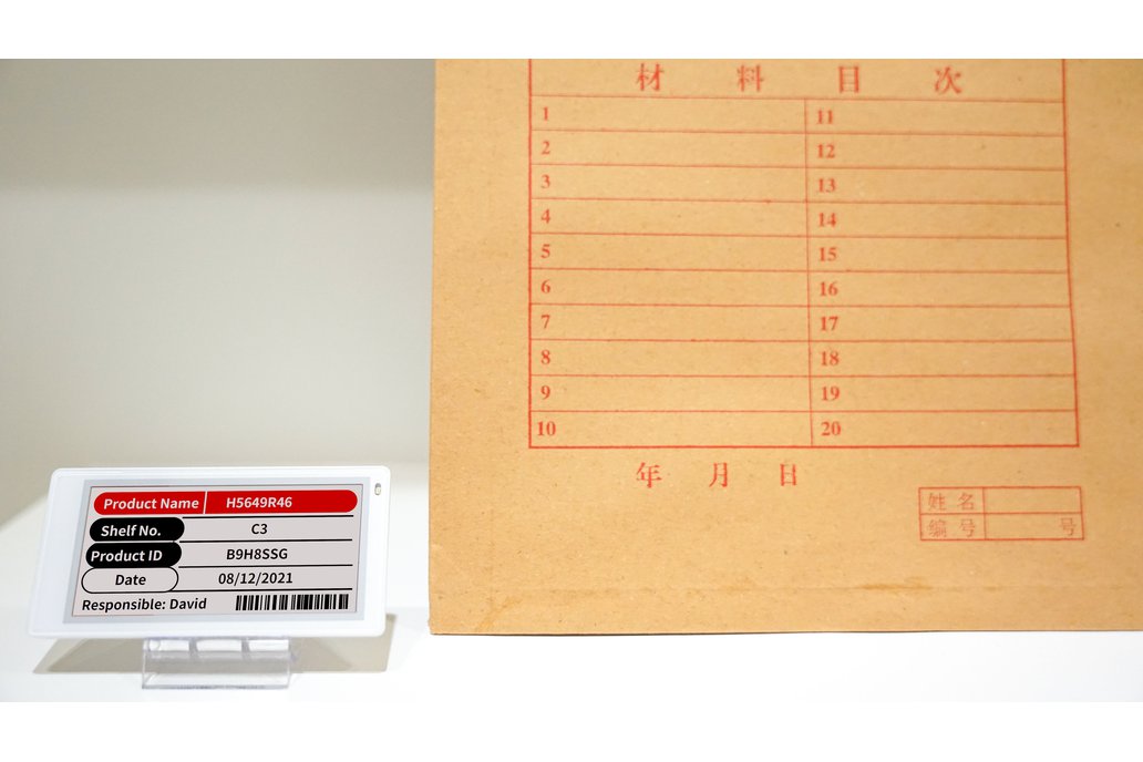MinewTag 3.5inch Thin Digital Shelf Tag 1