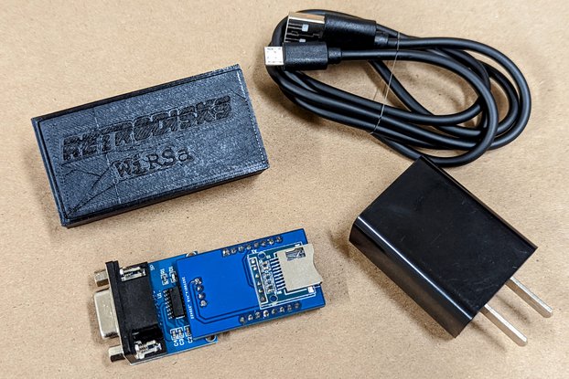WiRSa Wifi RS232 Serial Modem adapter with SD