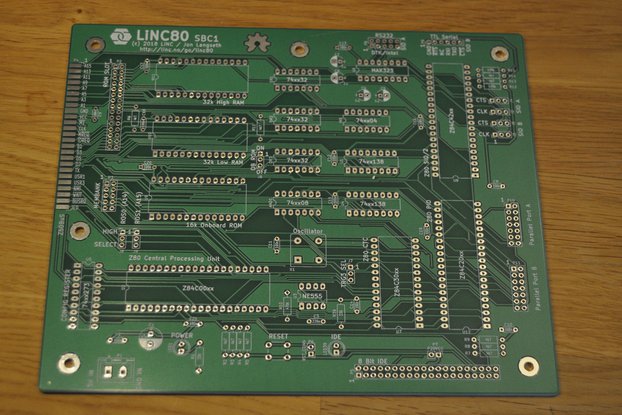 LiNC80 SBC1 - PCB Only - Homebrew microcomputer