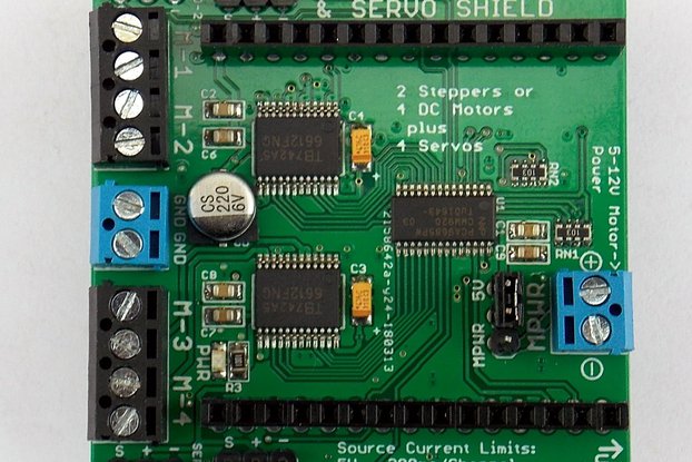 Quad Motor & Servo Shield for Wireless Dev Board