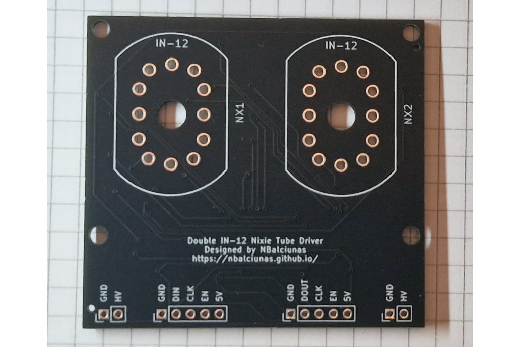 Double IN-12 Nixie Tube Driver 1