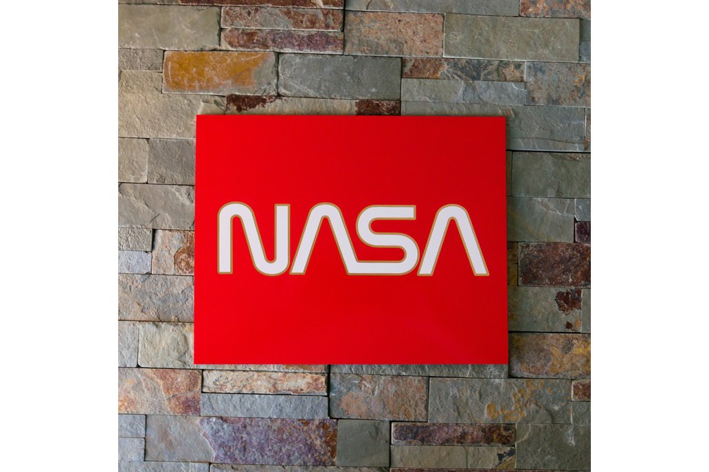 PCB Wall Art | Vintage NASA Logo 1