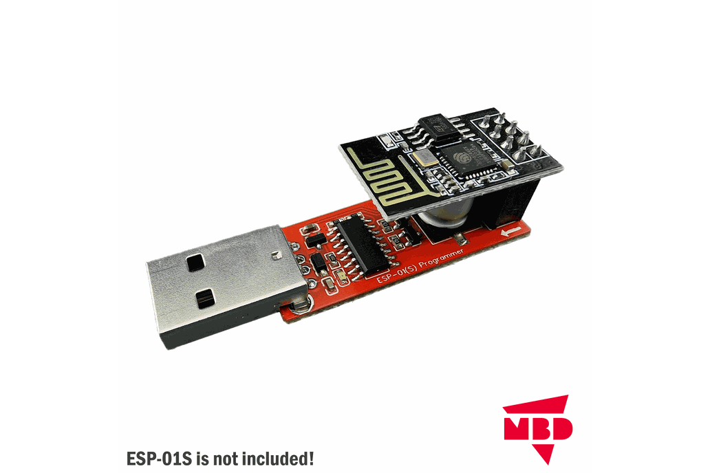 ESP-01S ESP8266 Programmer UART Adapter with USB-A 1