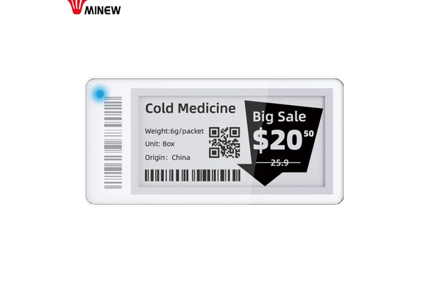 MinewTag MTag21 2.1inch Electronic Shelf Labels
