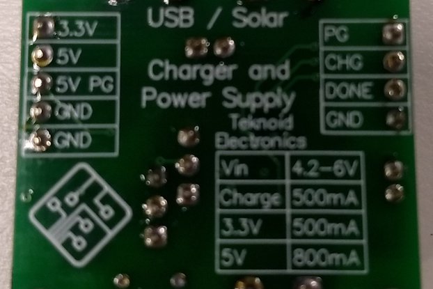 Solar Li-poly Battery Charger and Power Supply