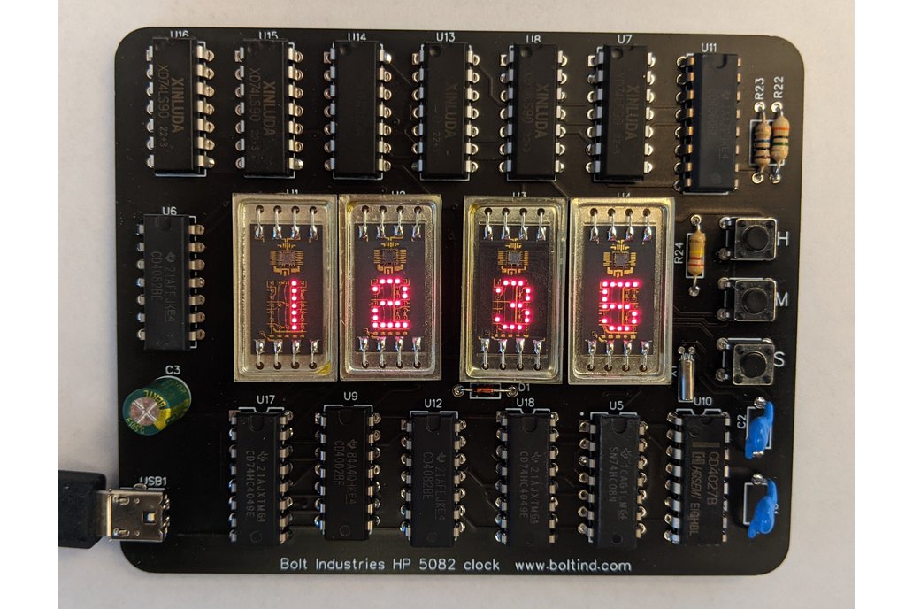 Hewlett Packard 5082-7010 Numerical LED Clock kit. 1