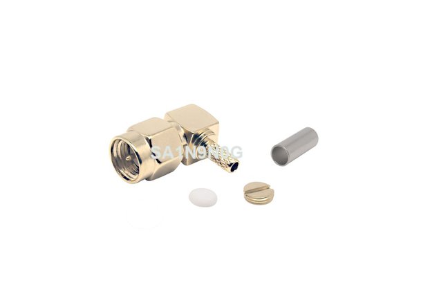 SMA Male Right Angle Connector  SA1N9N0G - 2pcs
