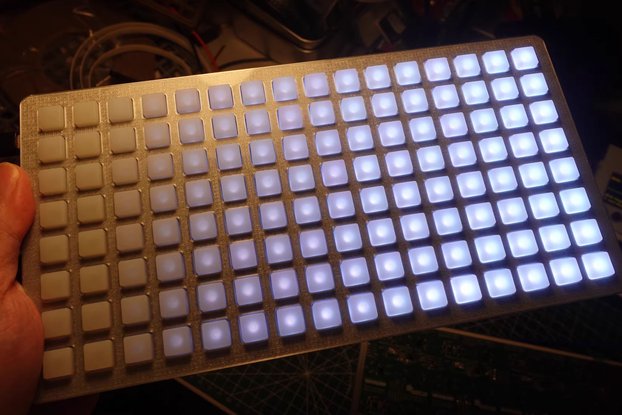 Monome Grid 128 (16×8) Controller - DIY Clone