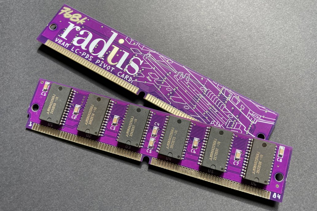 PurpleRAM 84pin SIMM 768k VRAM for Radius LCPDS 1