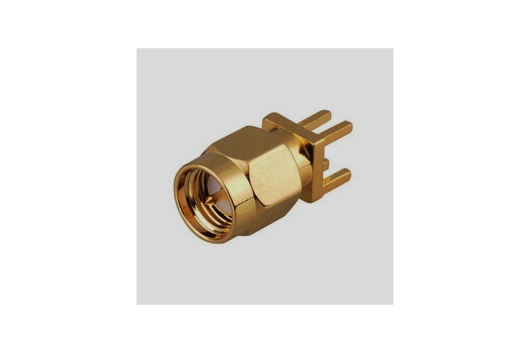 SMA-Male PCB Edge Mount Launch Connector 1.6 mm 1