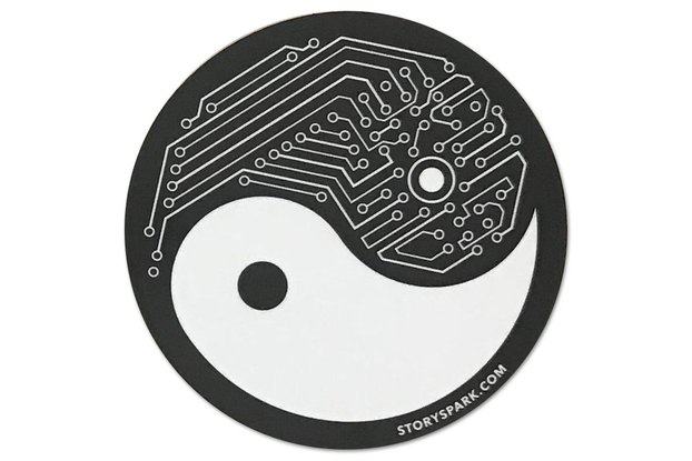 Yin Yang Tech Vinyl Sticker