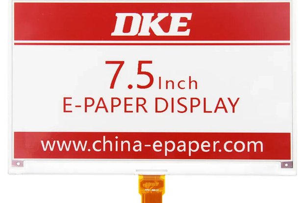Epaper DKE model DEPG0750RWU 800x480 Black/RED