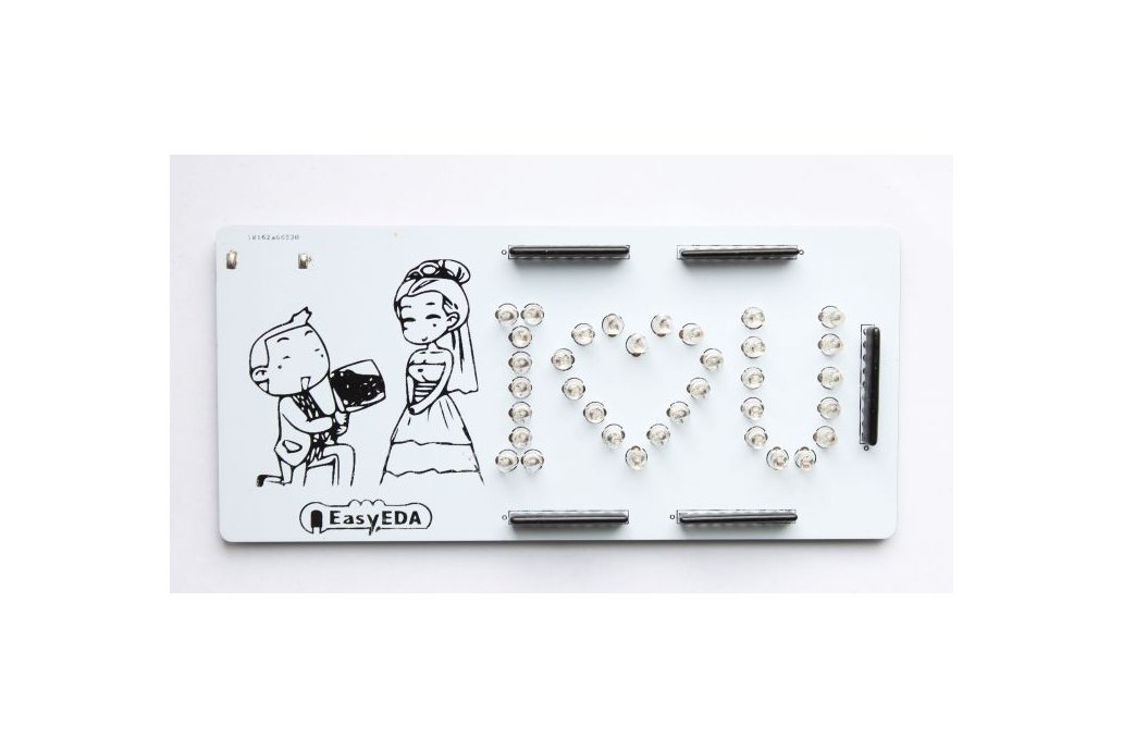 DIY Romantic Marry Me "I♡U"  PCB board  1