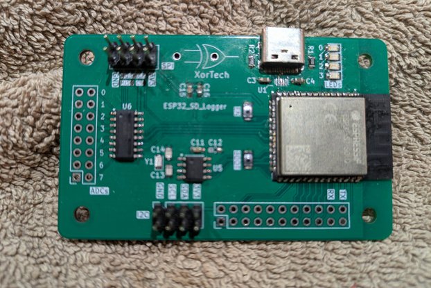 ESP32 SD WIFI Data logger RTC ADCs