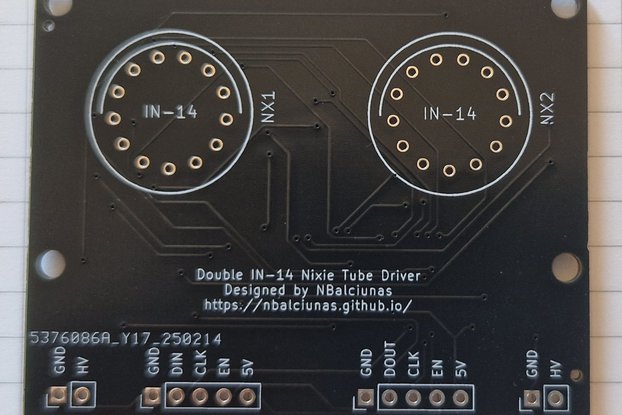 Double IN-14 Nixie Tube Driver