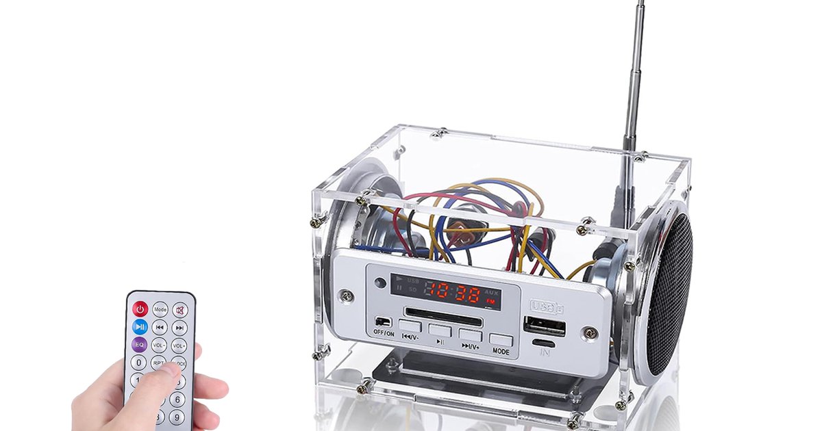 Soldering Diy Aux Speaker Bluetooth-Compatible Speaker Radio DIY