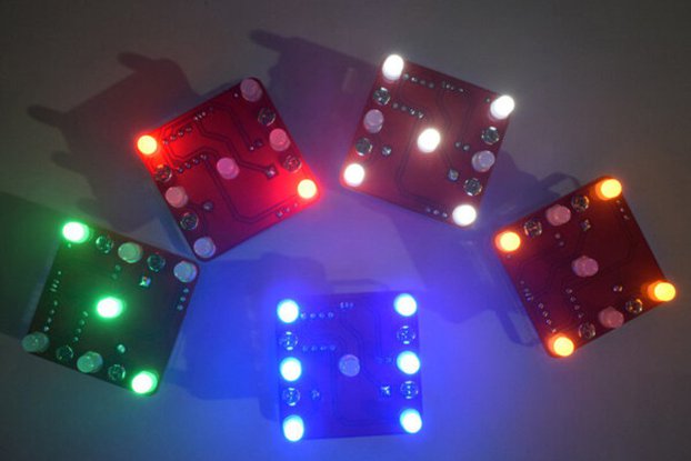 DIY Shaking LED Dice Kit With Small Vibration