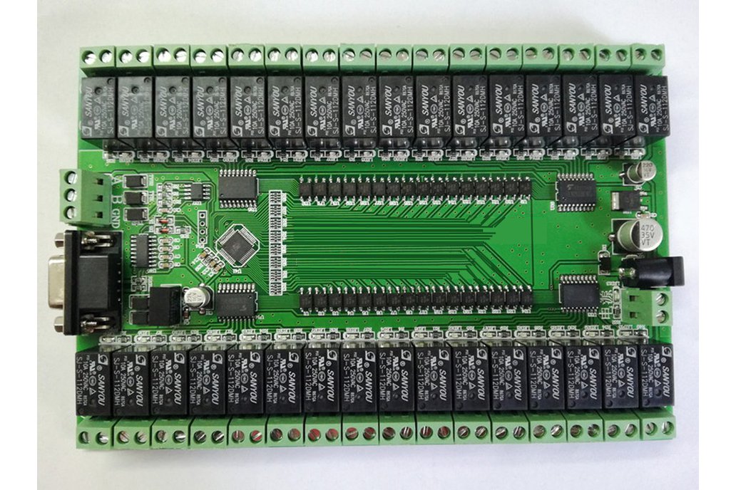 RS232/RS485 32 way control relay module IO board 1