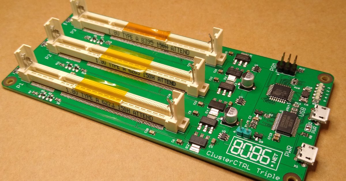 Cluster Triple for Raspberry Pi Compute Modules from 8086 Consultancy ...