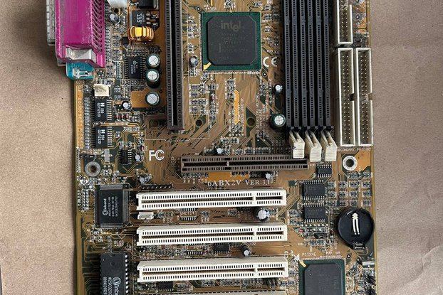 R ETRO Motherboard  Lucky Star 6 ABX2V Rev1.2+CPU/