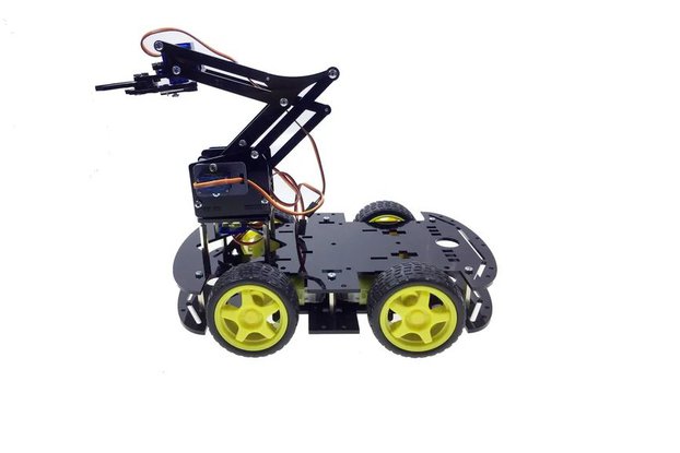 REX Chassis Series Arduino 4WD Robot Arm