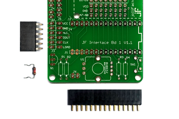 JF Interface Board 1 - Bare PCB Board with headers