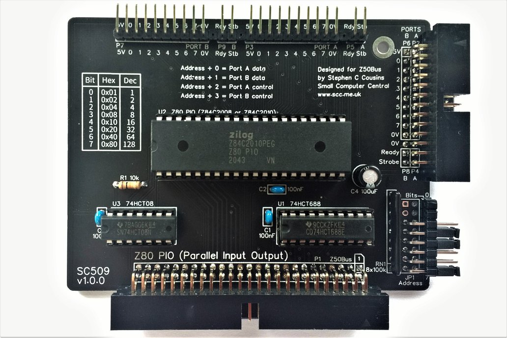 SC509 Z80 PIO Card Kit for Z50Bus 1