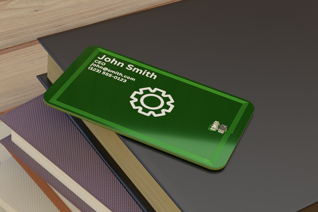 Customizable PCB Business Card with NFC